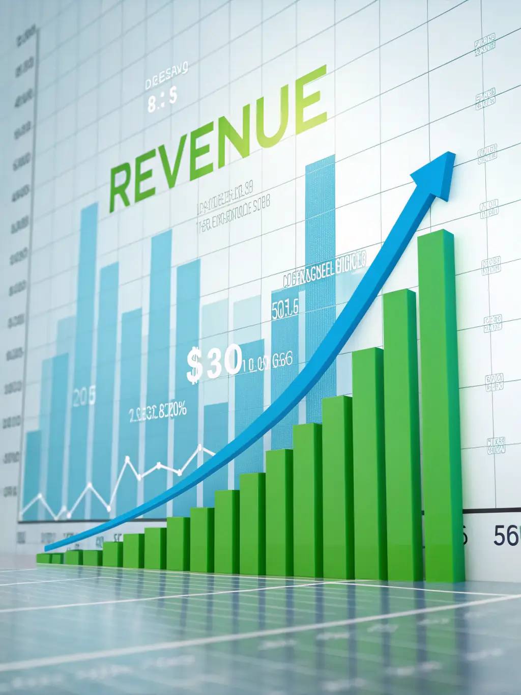 A graph illustrating dynamic pricing adjustments in response to market demand, with a clear upward trend in revenue, demonstrating the benefits of dynamic pricing strategies.